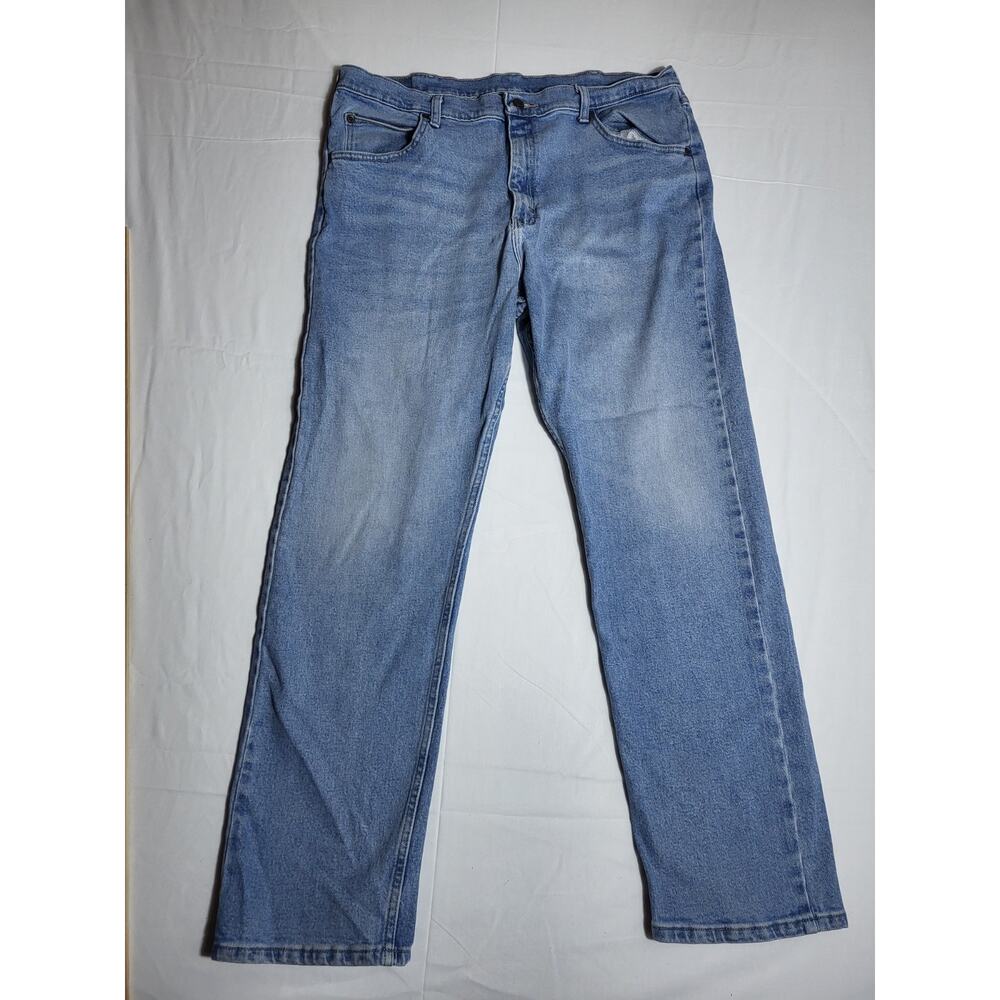 Wrangler Men’s Jeans 38x32 Blue Denim Regular Fit Straight Leg Premium